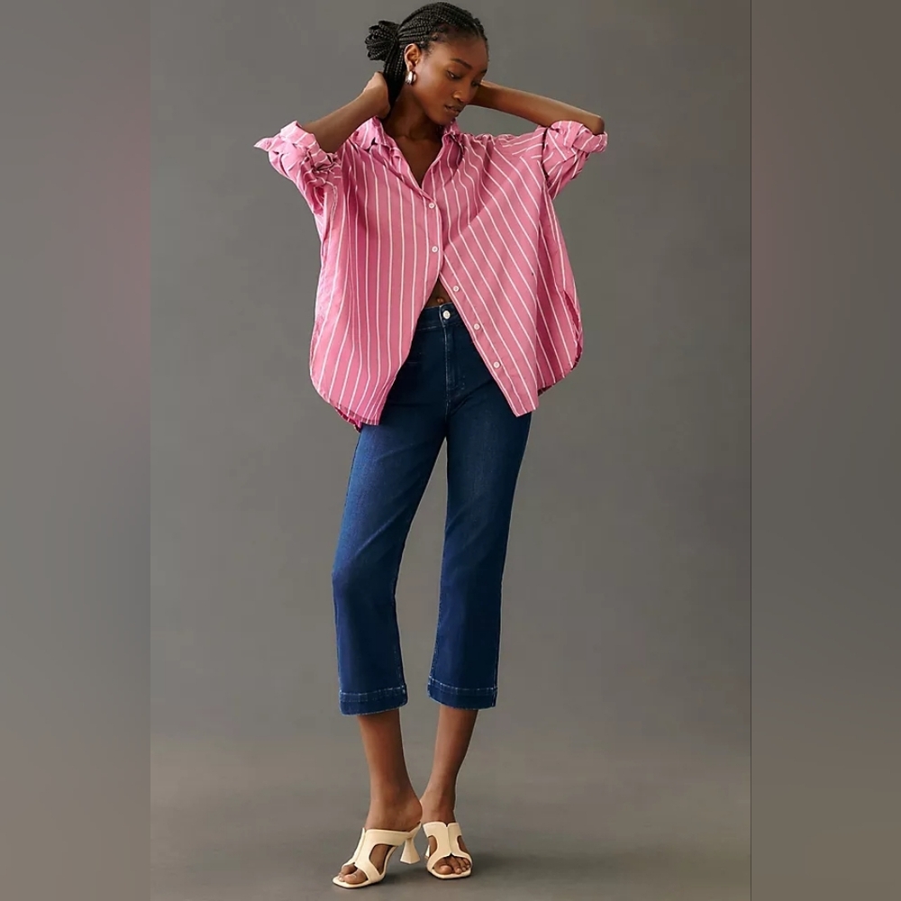 Anthropologie The Essential Slim High-Rise Straight Jeans by Maeve Size 26